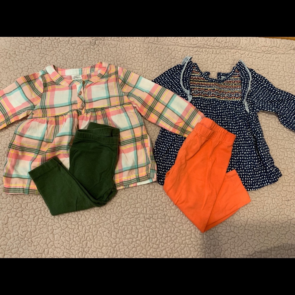 2 outfits for baby girl